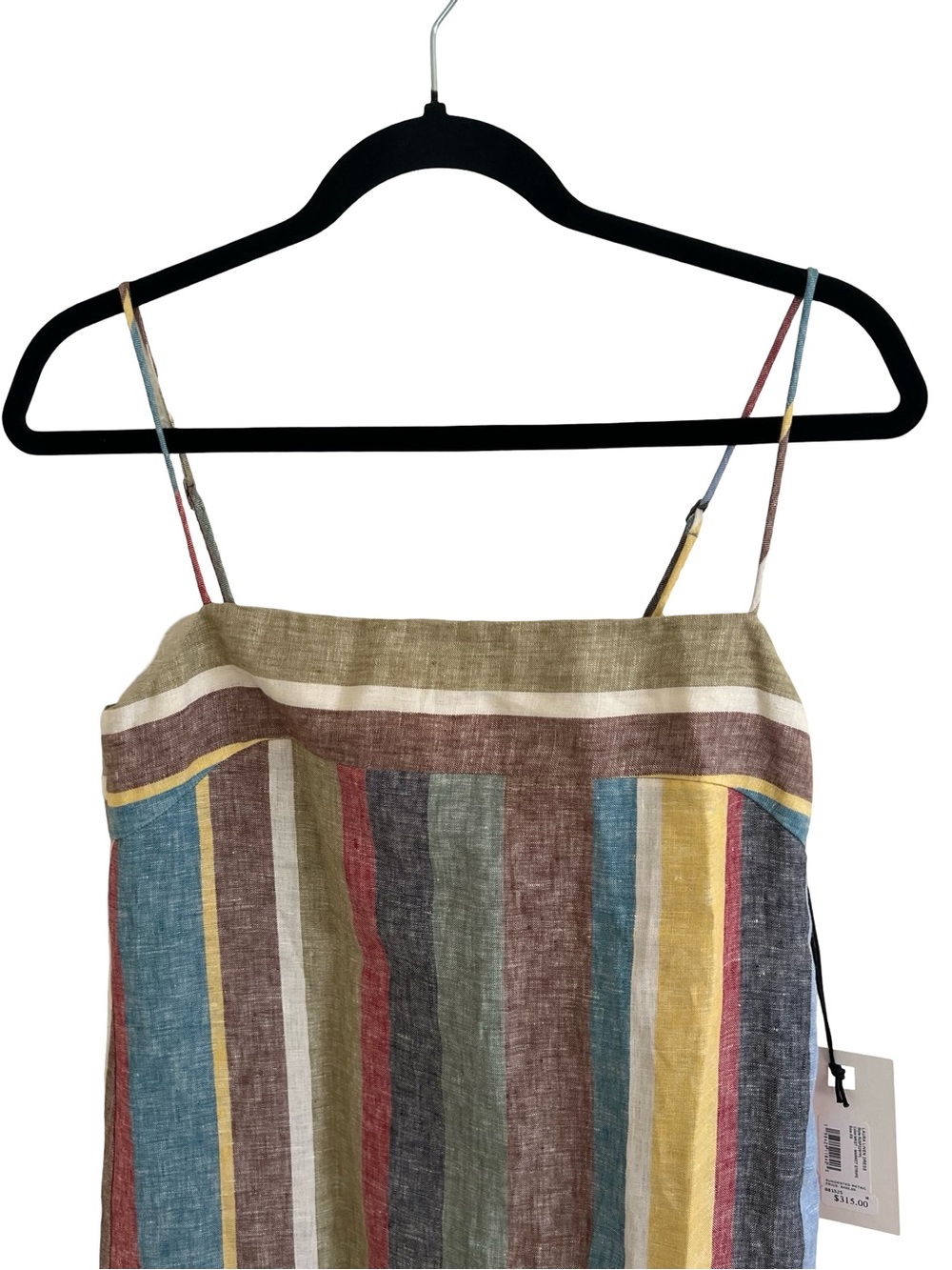 Staud Laura Rainbow Stripe Linen Dress NWT XS - Picture 3 of 8